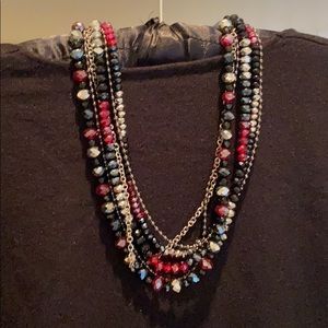 Chic Multi-Strand Beaded Necklace